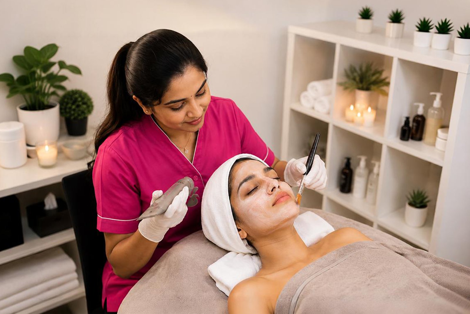 Professional facial therapy